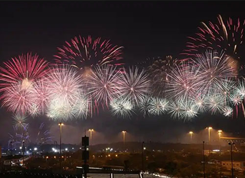 田林县焰火晚会